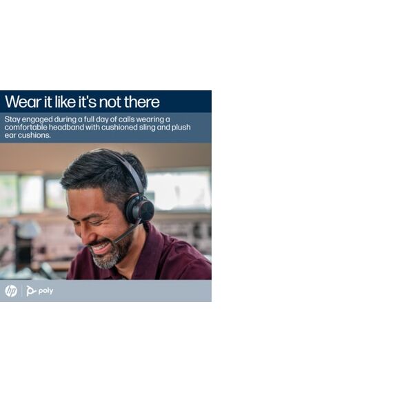 Poly Voyager Focus 2 - Headset - on-ear - Bluetooth | 9T9J6AA#AC3