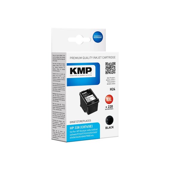 KMP H24 - 18 ml - XXL size - black - compatible - ink | 1022,4338