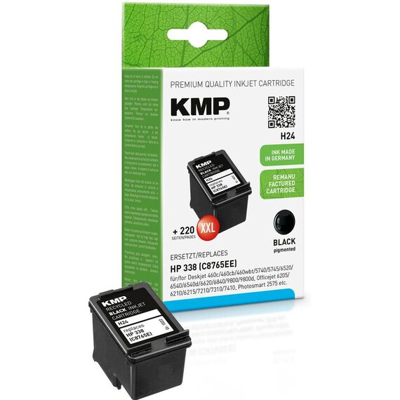 KMP H24 - 18 ml - XXL size - black - compatible - ink | 1022,4338