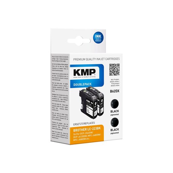 KMP DOUBLEPACK B62DX - 2-pack - 11.8 ml - black - com | 1529,4021