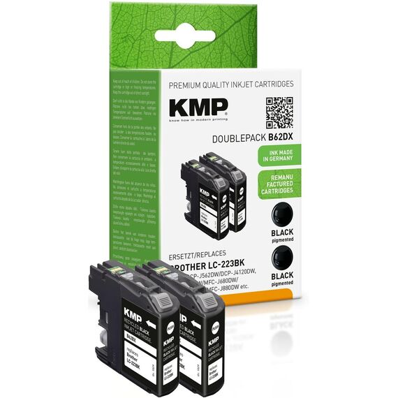 KMP DOUBLEPACK B62DX - 2-pack - 11.8 ml - black - com | 1529,4021