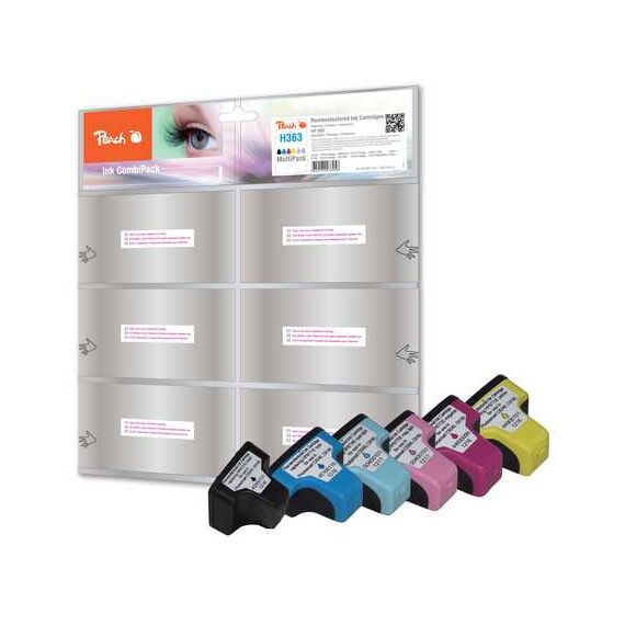 Peach Combi-Pack - 6-pack - black, yellow, cyan, mage | PI300-507