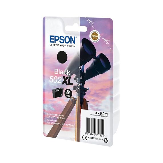 Epson 502XL - 9.2 ml - high capacity - black - ori | C13T02W14010