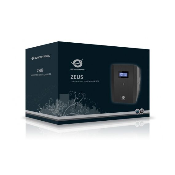Conceptronic Zeus 03E - UPS - AC 220-240 V - 720 Watt - | ZEUS03E
