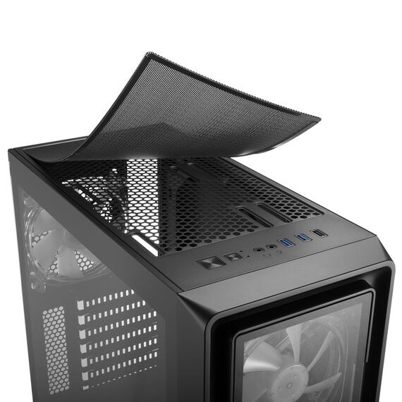 Sharkoon TK4 RGB / Midi Tower / PC / Black / 3x 1 | 4044951030187
