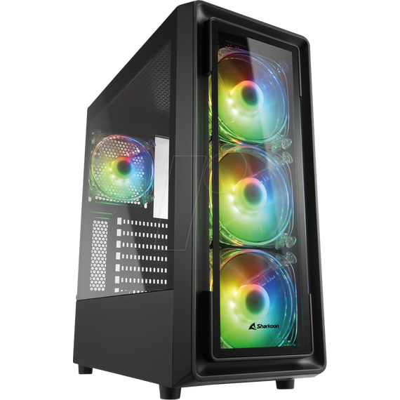 Sharkoon TK4 RGB / Midi Tower / PC / Black / 3x 1 | 4044951030187