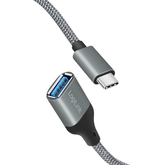 LogiLink KAB Adapter USB-C> USB-A ST-BU 0.15m Dark Grey  | CU0106