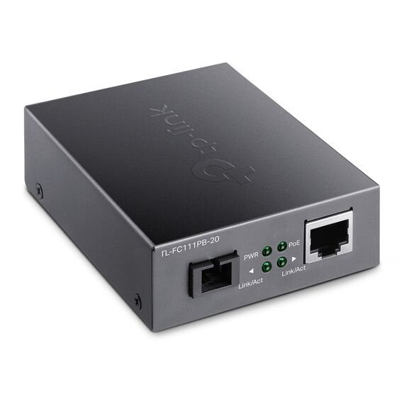 TP-LINK 10/100Mbps WDM Media Converter with 1-Port P | FC111PB-20