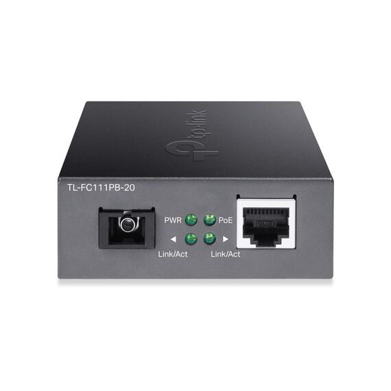 TP-LINK 10/100Mbps WDM Media Converter with 1-Port P | FC111PB-20