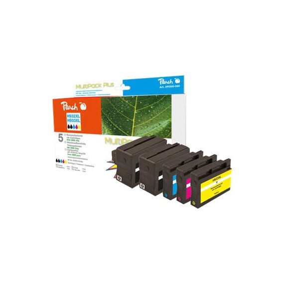 Peach Combi-Pack PLUS - 5-pack - high capacity - blac | PI300-580