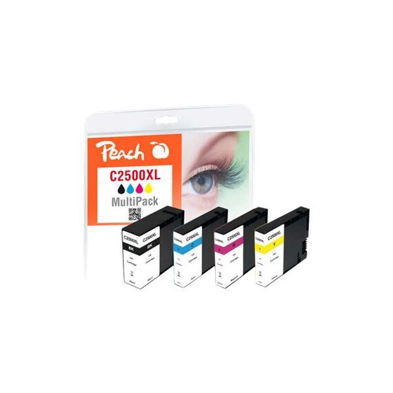 Peach Combi-Pack C2500XL - 4-pack - black, yellow, cy | PI100-283
