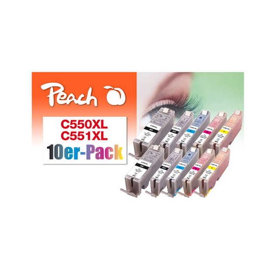 Peach - 10-pack - XL - black, yellow, cyan, magenta - | PI100-310