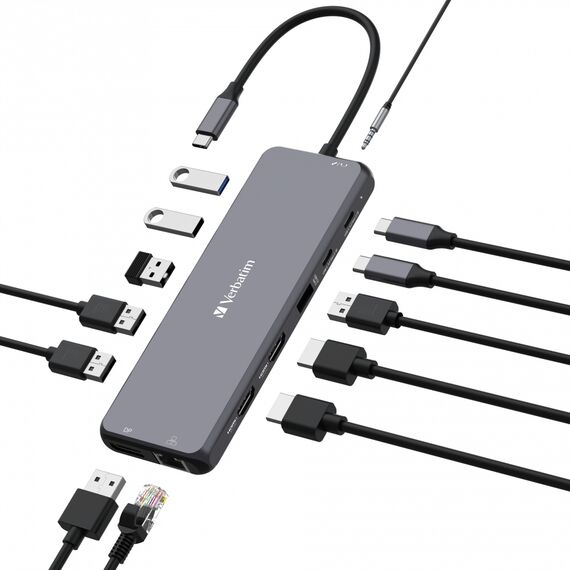 Verbatim CMH-13 / USB Type-C / 3.5mm / 10000 Mbit/s / 30  | 32153