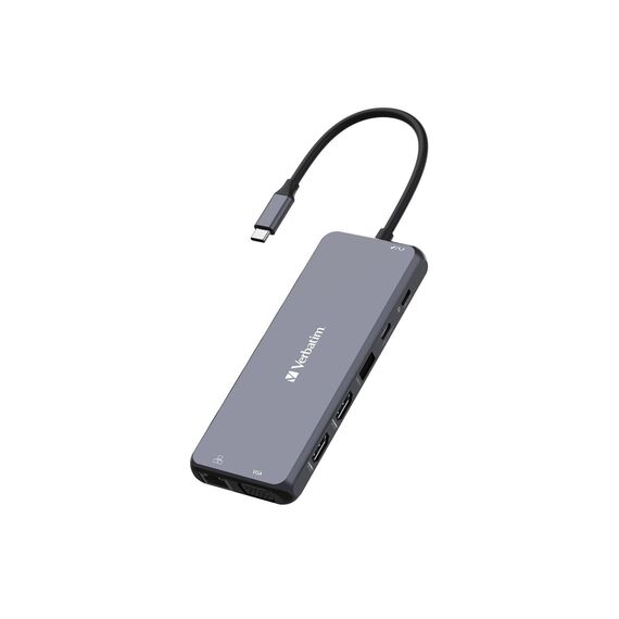 Verbatim - Hub - 2 x HDMI + 1 x VGA + 7 x USB + 1 x 1 Gig | 32154