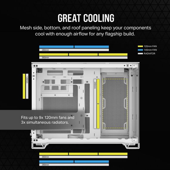 CORSAIR 2500X - Mid tower - micro ATX - windowed  | CC-9011266-WW