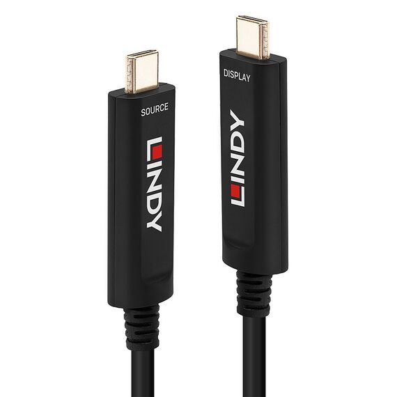 Lindy Fibre Optic Hybrid USB Type C Video Cable - USB cab | 38505