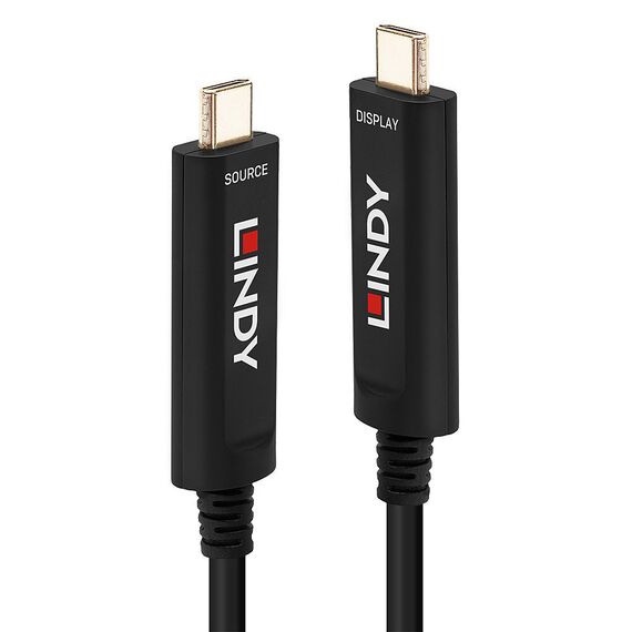 Lindy Fibre Optic Hybrid USB Type C Video Cable - USB cab | 38505