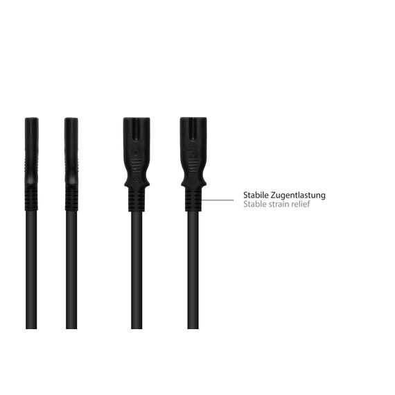 Good Connections P0370-S050 - 5 m - Power plug type C - C7 couple