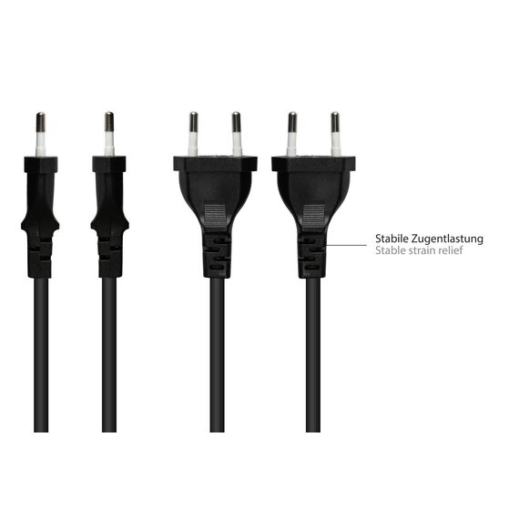 Good Connections P0370-S050 - 5 m - Power plug type C - C7 couple