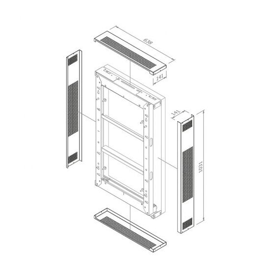 HAGOR - Mounting component (cover set) - for flat panel -  | 5869