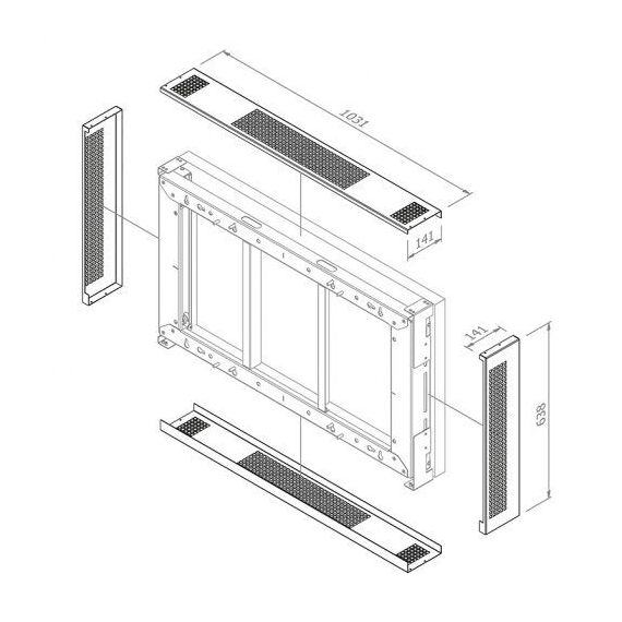 HAGOR - Mounting component (cover set) - for flat panel -  | 5869