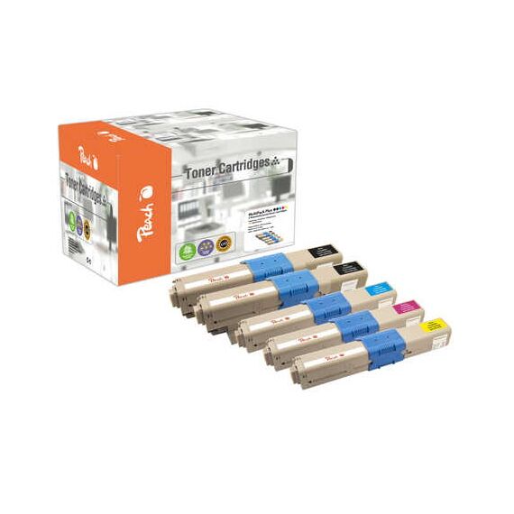 Peach Combi-Pack PLUS - 5-pack - black, yellow, cyan, mag | PT616