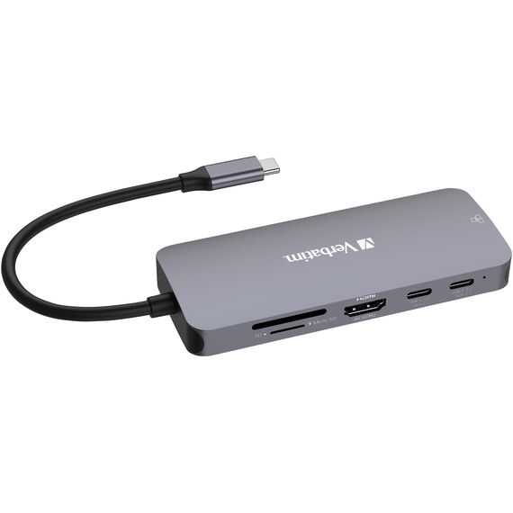 Verbatim CMH 09 - Hub - 1 x HDMI + 2 x USB-C 3.2 Gen 2 +  | 32152