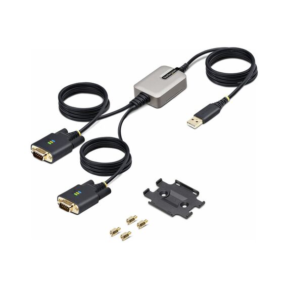 StarTech.com 13ft (4m) 2-Port USB to Serial A | 2P6FFC-USB-SERIAL