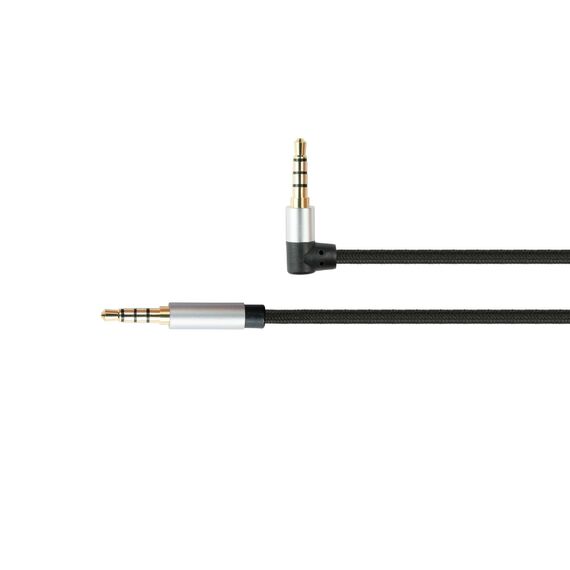 PYTHON Audiokabel 4-pol / 3.5mm Klinke gewinkelt 0.5m  | GC-M0231