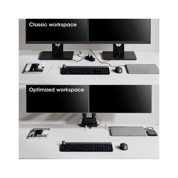 Manhattan TV &amp Monitor Mount with built-in Dock/Hub,  | 461887