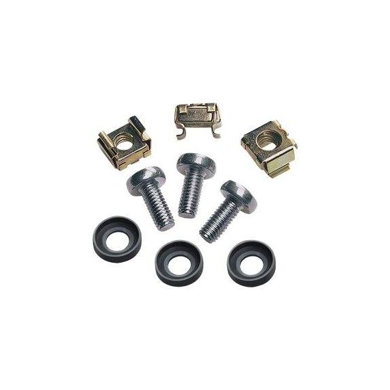 Intellinet Cage Nut Set, 50 Pack M6 Nuts, Bolts and 711081