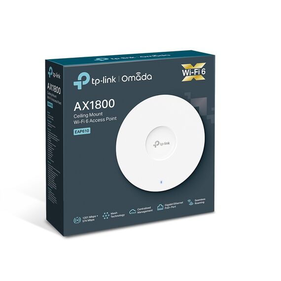 TP-Link Omada - Radio access point - Wi-Fi 6 - 2.4 GHz,  | EAP610