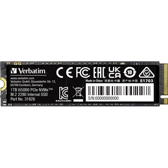 Verbatim Vi5000 - SSD - 1 TB - internal - M.2 2280 - PCIe | 31826