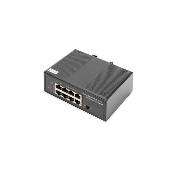 DIGITUS DN-651113 - Switch - unmanaged - 7 x 10/100/1000 (PoE+) +