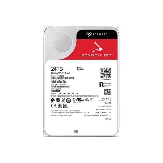 Seagate IronWolf Pro ST24000NT002 - Hard drive - 24 TB - internal