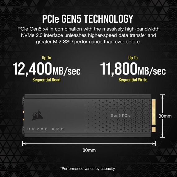 CORSAIR MP700 PRO - SSD - 1 TB - internal  | CSSD-F1000GBMP700PRO