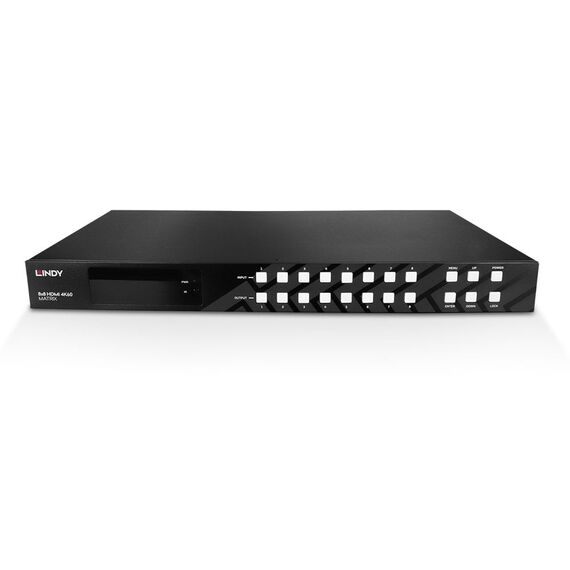 Lindy 8x8 HDMI 4K60 Matrix - IrDA (Infrared) - RS-232 - c | 38334