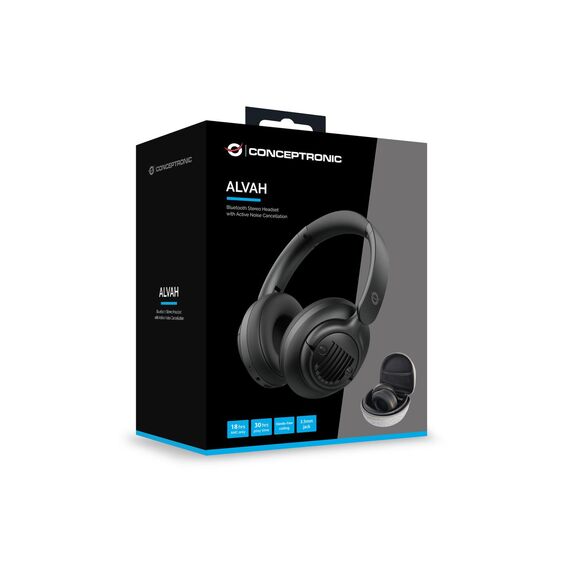 Conceptronic Headset Wireless Bluetooth 5.4 Lärmunterd | ALVAH02B