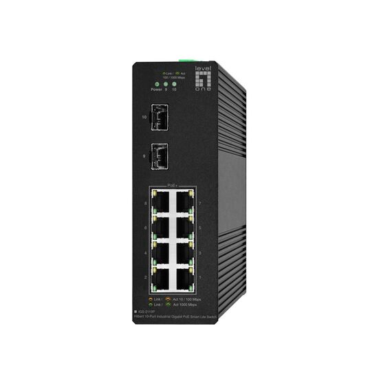 LevelOne Switch 10x GE IGS-2110P 2xSFP 8x PoE Outputs - Switch -