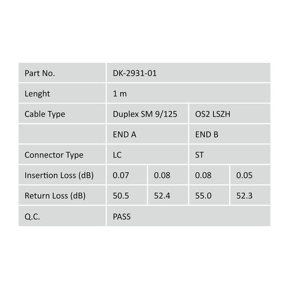DIGITUS Professional - Patch cable - LC single-mode  | DK-2931-01