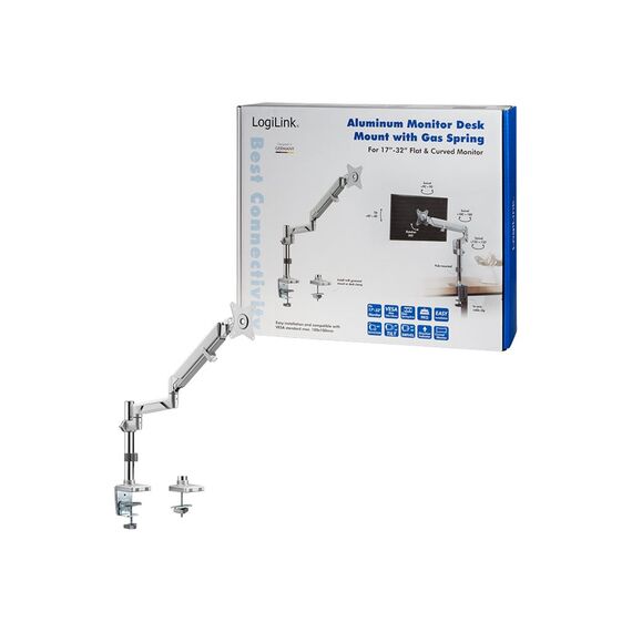 LogiLink - Mounting kit - adjustable arm - for LCD displ | BP0087