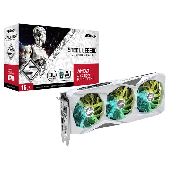 ASRock Steel Legend Radeon RX 7600 XT 16GB OC  | 90-GA4ZZZ-00UANF