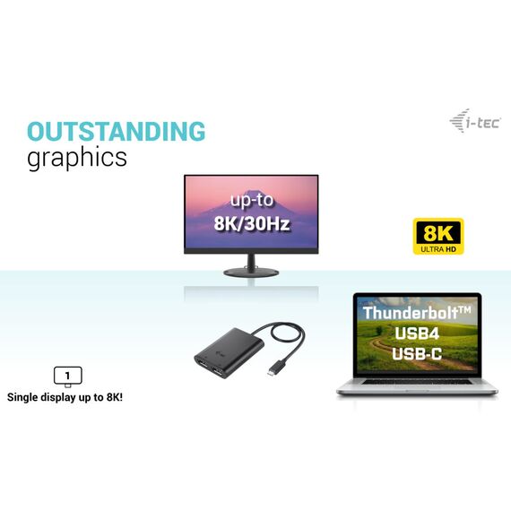 i-Tec - Docking station - USB-C / USB4 / Thunderb | C31DUAL4K60DP