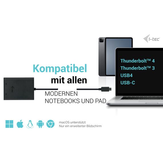 i-Tec - Docking station - USB-C / USB4 / Thunderb | C31DUAL4K60DP