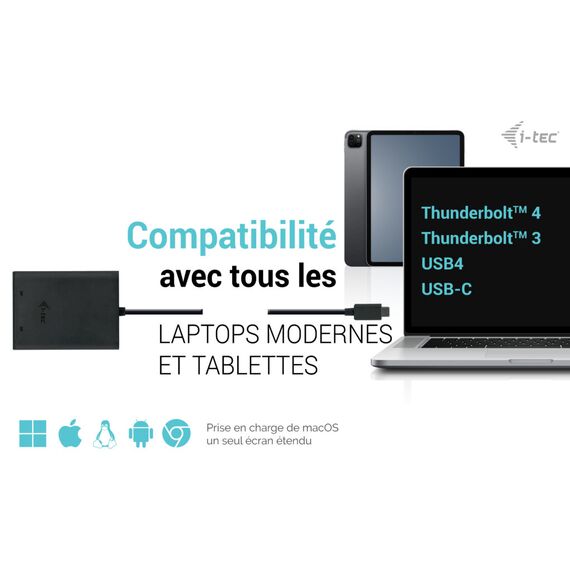 i-Tec - Docking station - USB-C / USB4 / Thunderb | C31DUAL4K60DP
