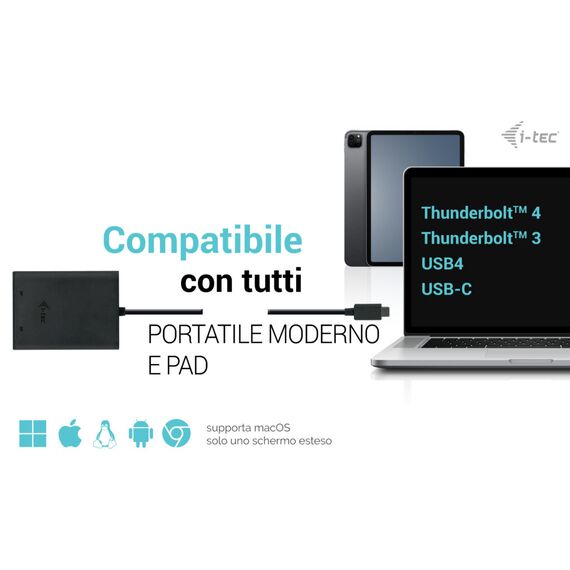 i-Tec - Docking station - USB-C / USB4 / Thunderb | C31DUAL4K60DP
