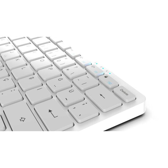 INCA Keyboard IBK-565BT Bluetooth 5.0 Smart Silver German IBK565BT