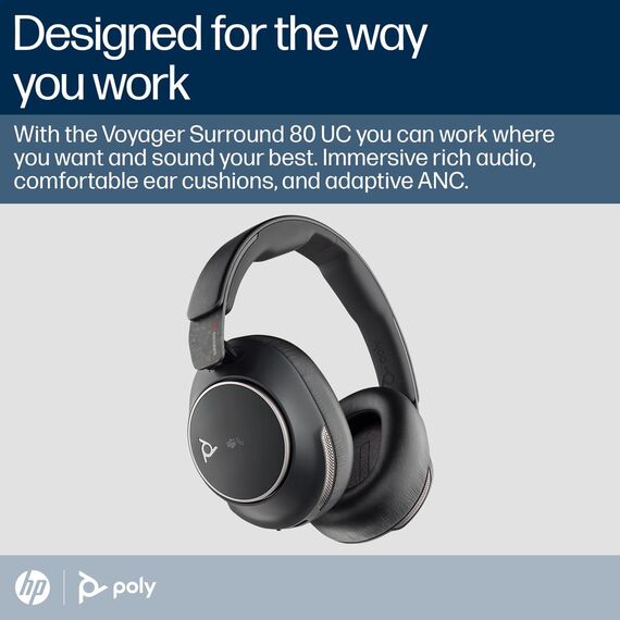Poly Voyager Surround 80 UC - Voyager Surround 80 serie | 8H2G3AA
