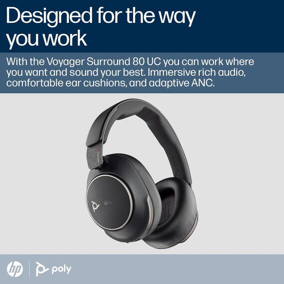 Poly Voyager Surround 80 UC - Voyager Surround 80 serie | 8H2G3AA