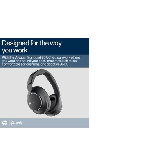 Poly Voyager Surround 80 UC - Voyager Surround 80 serie | 8H2G3AA